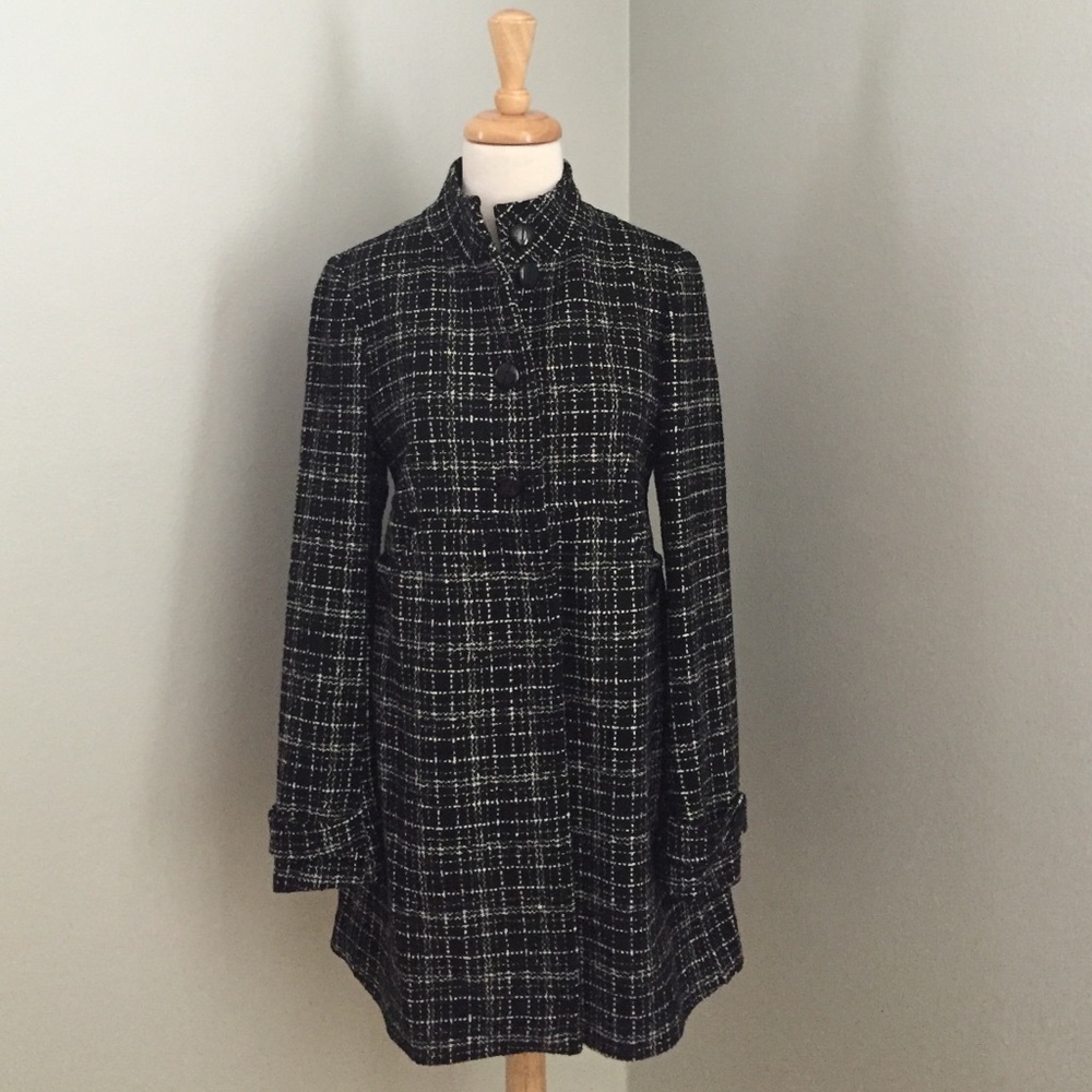United Colors Of Benetton Black and White Pea Coat , you are going to love it!!!